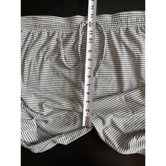 Mad Engine Pajama Sleep Pants Mens XL Grey Stripe Pockets Drawstring Lounge - Picture 9 of 11